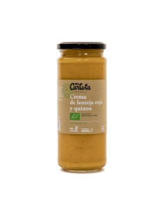 Crema lentejas rojas y quinoa 450ml Carlota Organic